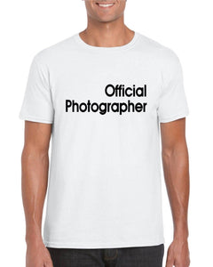 Official Photographer Mens Adult Unisex T-shirt