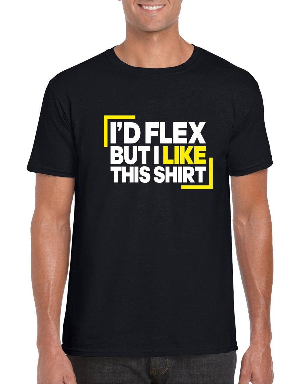 I'd Flex But I Like This Shirt Mens T-shirt