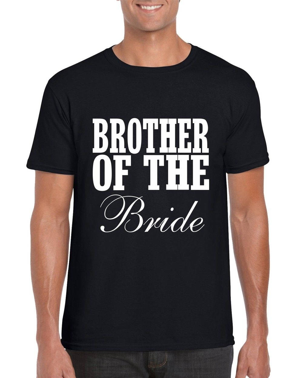 Personalised Name Brother of the Bride - Mens/Adults Tshirt