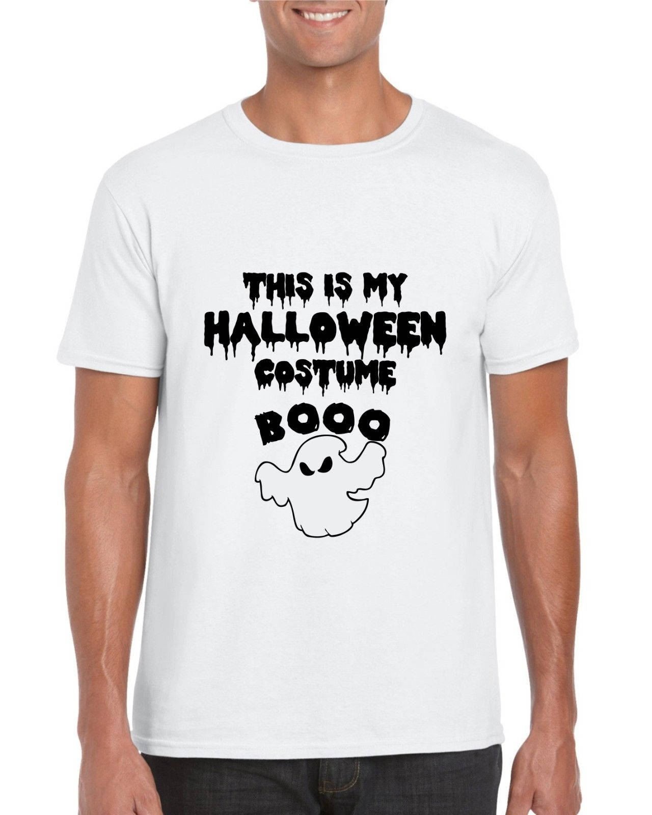This Is My Halloween Costume Booo - Mens/Adults Novelty T-shirt