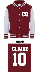 Load image into Gallery viewer, Kids Personalised Name &amp; Number Varsity Letterman Jacket Kids American Style College Baseball
