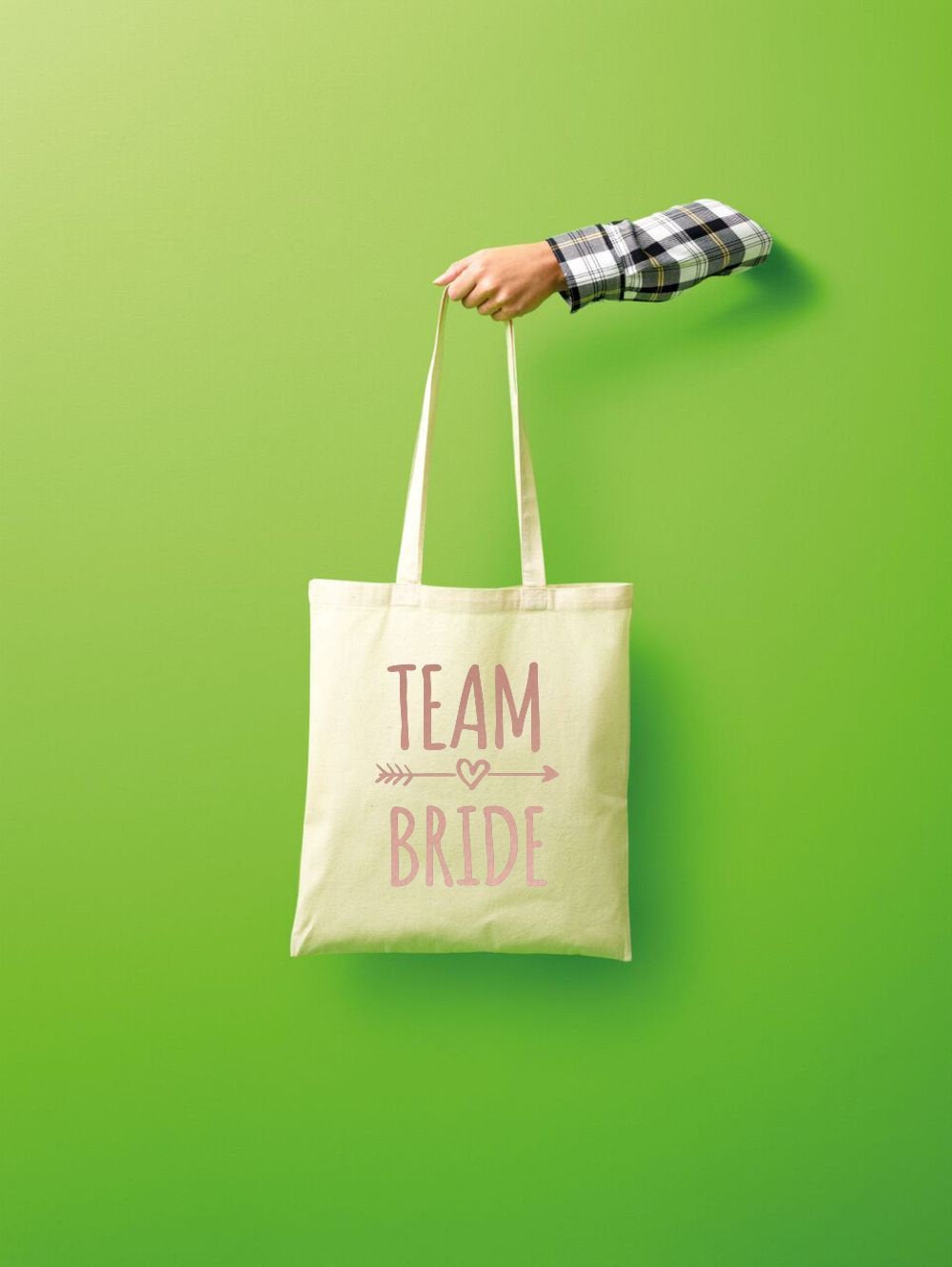 Team Bride Tote Bag Hen Party Batchelorette Bride Bridesmaid Mother Bride Tribe Groom Maid of Honour Name Lightweight Tote Bag Wedding - Red Leader Clothing