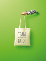 Load image into Gallery viewer, Team Bride Tote Bag Hen Party Batchelorette Bride Bridesmaid Mother Bride Tribe Groom Maid of Honour Name Lightweight Tote Bag Wedding - Red Leader Clothing
