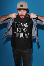 Load image into Gallery viewer, The Man Behind The Bump Mens T-shirt D1 - Red Leader Clothing
