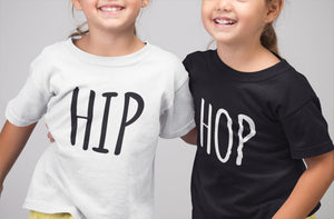 Hip Hop Twins Kids Toddler Baby T-shirt - Red Leader Clothing