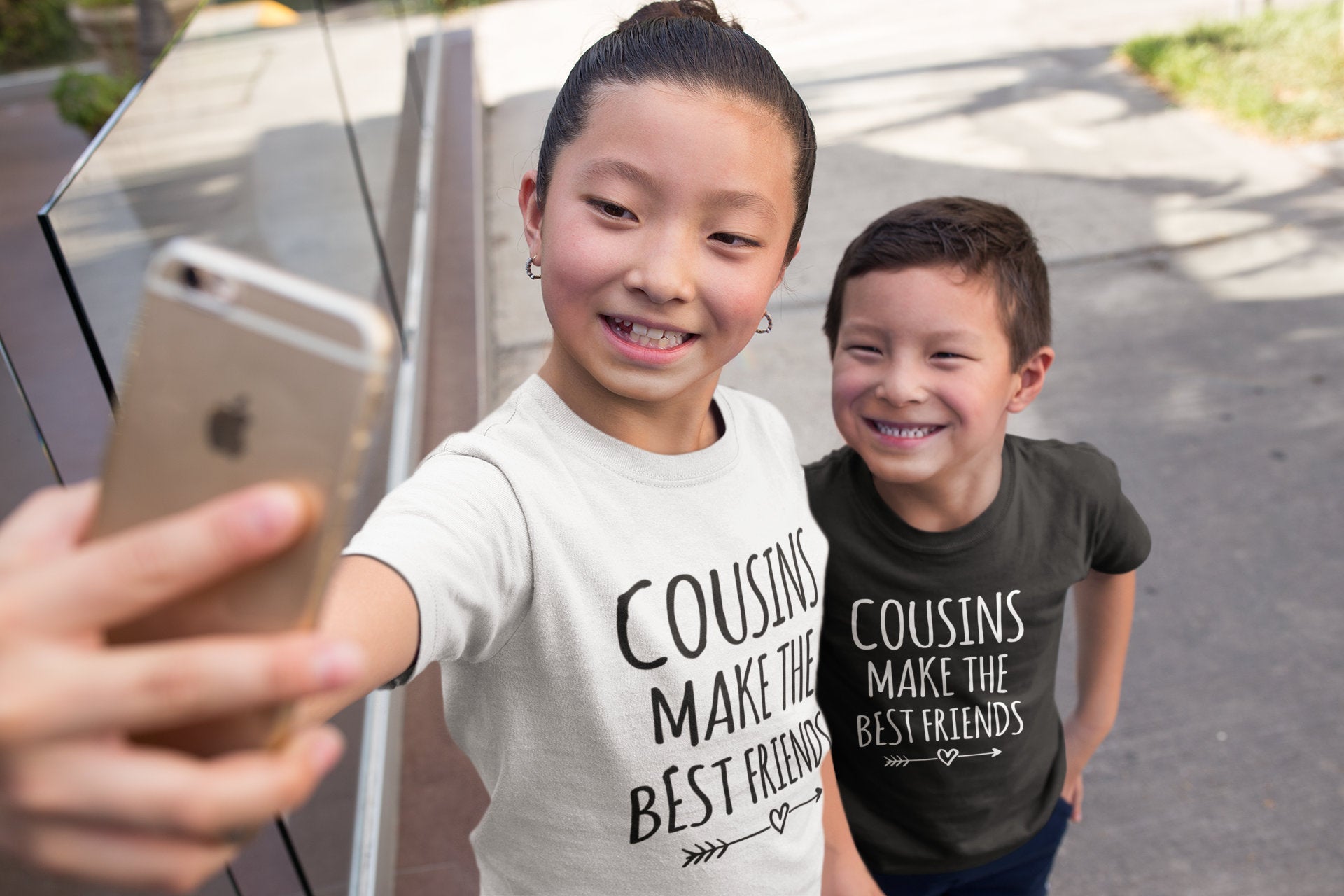 Cousins Make The Best Friends Kids Toddler Baby T-shirt - Red Leader Clothing