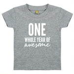 Load image into Gallery viewer, One Whole Year Of Awesome Kids T-shirt
