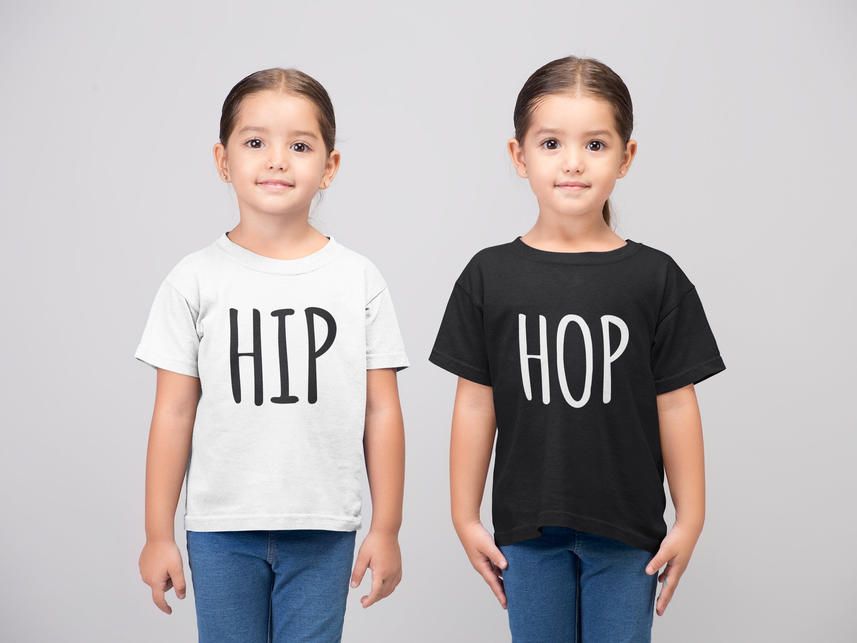 Hip Hop Twins Kids Toddler Baby T-shirt - Red Leader Clothing