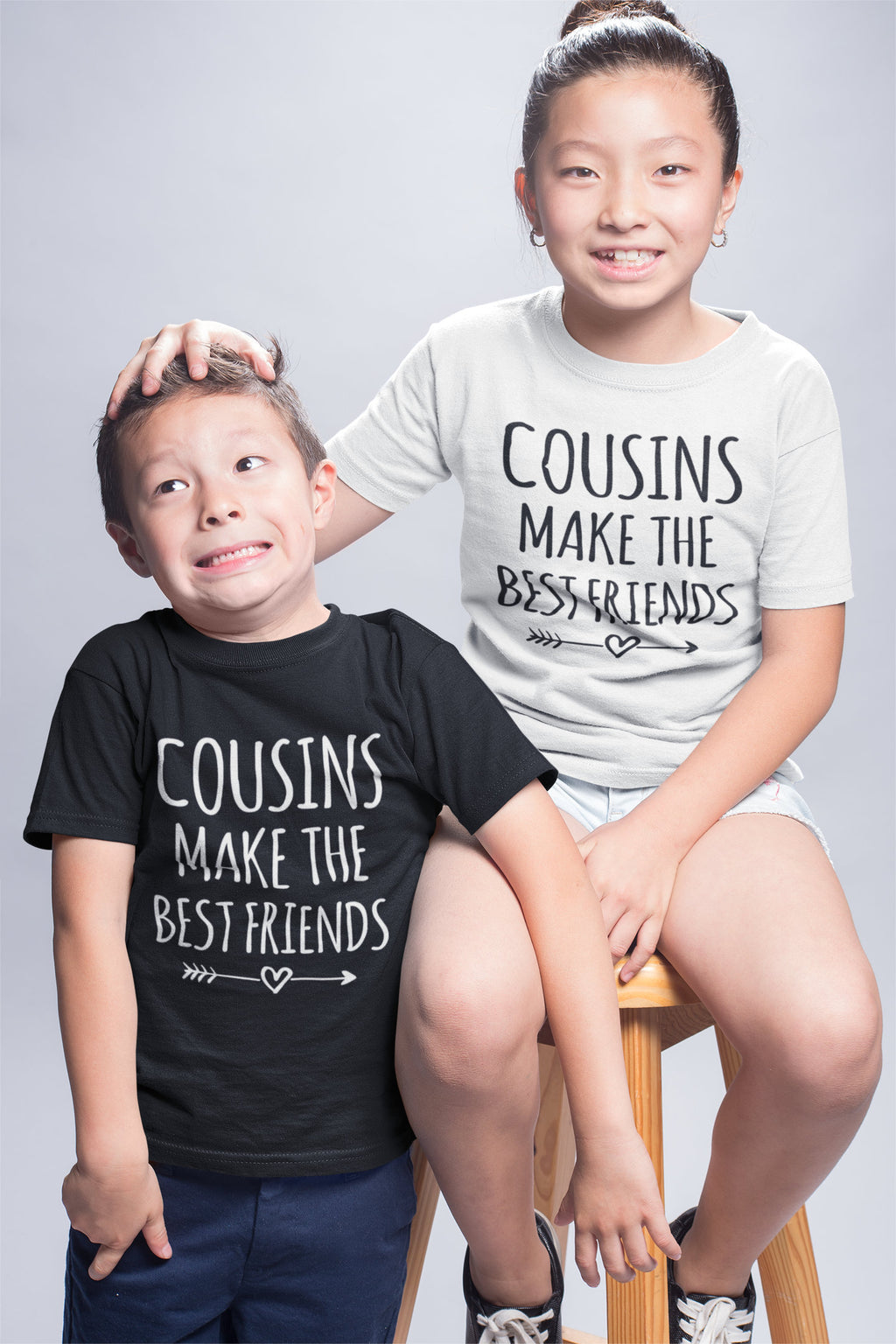 Cousins Make The Best Friends Kids Toddler Baby T-shirt - Red Leader Clothing