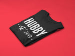 Load image into Gallery viewer, Hubby Wifey Est Custom Year Couples T-Shirt
