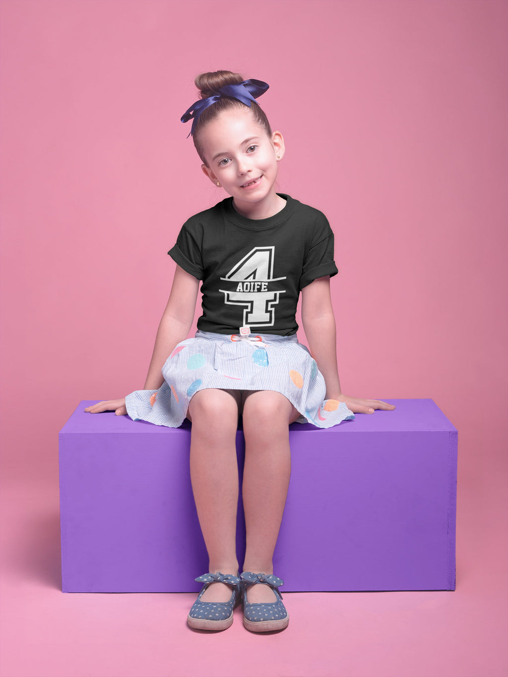 4th Birthday Personalised Kids T-Shirt - Red Leader Clothing