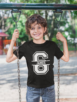 Load image into Gallery viewer, 6th Birthday Personalised Kids T-Shirt - Red Leader Clothing
