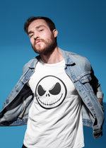Load image into Gallery viewer, Halloween Pumpkin Scary Face Adult T-shirt
