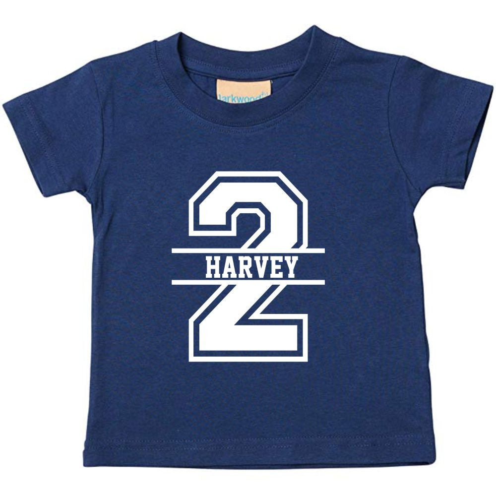 2nd Birthday Personalised Kids T-Shirt - Red Leader Clothing
