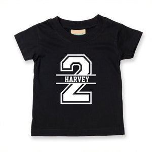 2nd Birthday Personalised Kids T-Shirt - Red Leader Clothing