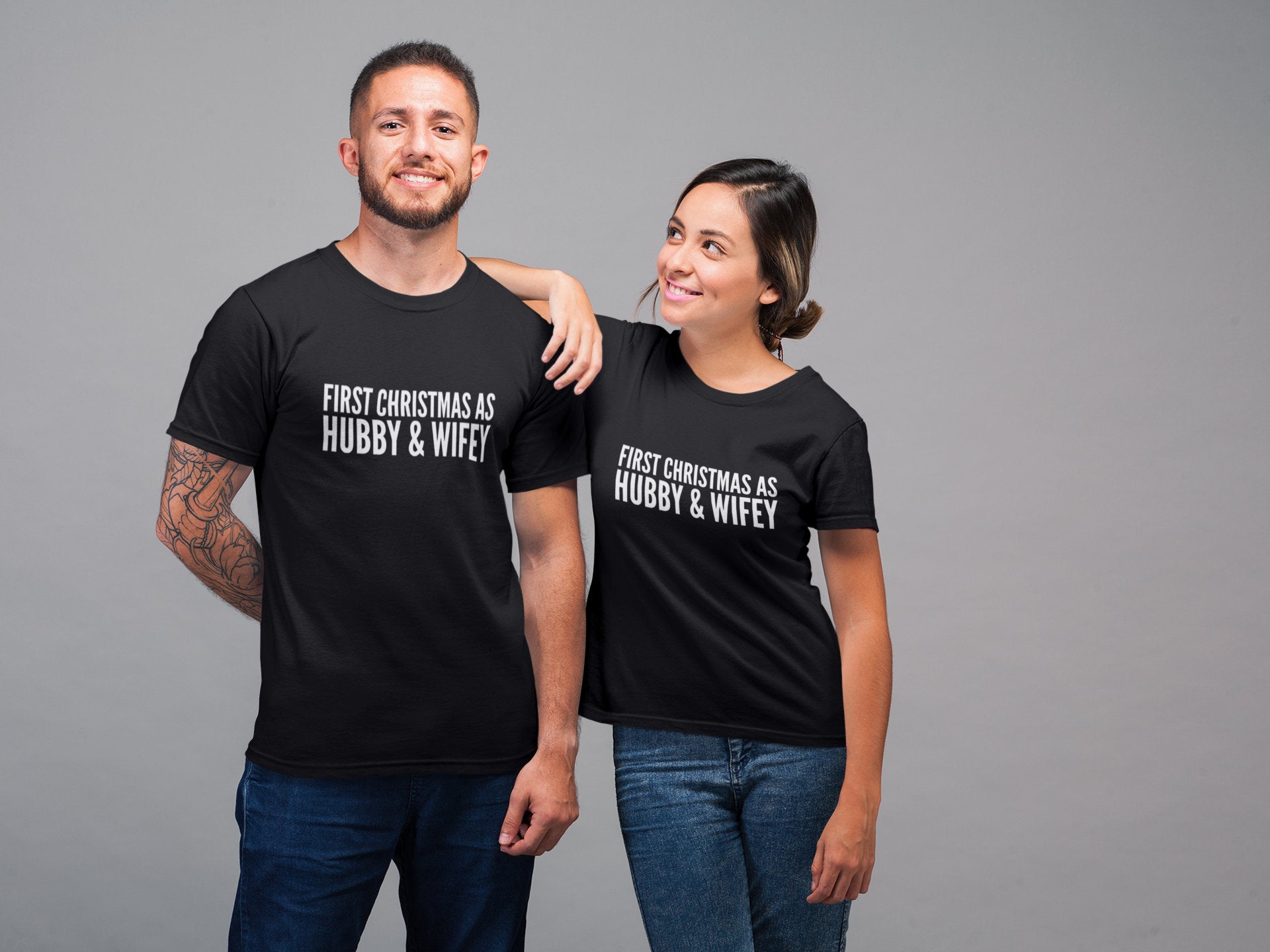 First Christmas As Hubby & Wifey T-Shirt