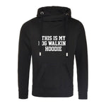 Load image into Gallery viewer, This Is My Dog Walking Hoodie Unisex Cross Neck Chunky Heavyweight Hoodie - Red Leader Clothing
