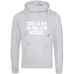 Load image into Gallery viewer, This Is My Dog Walking Hoodie Unisex Cross Neck Chunky Heavyweight Hoodie - Red Leader Clothing
