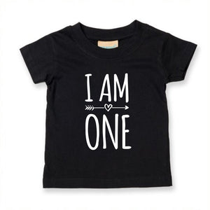 I Am One 1st Birthday Kids T-shirt - Red Leader Clothing