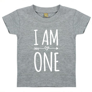 I Am One 1st Birthday Kids T-shirt - Red Leader Clothing