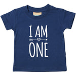Load image into Gallery viewer, I Am One 1st Birthday Kids T-shirt - Red Leader Clothing
