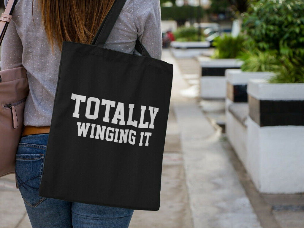Totally Winging It Tote Bag Cotton Bag - Red Leader Clothing