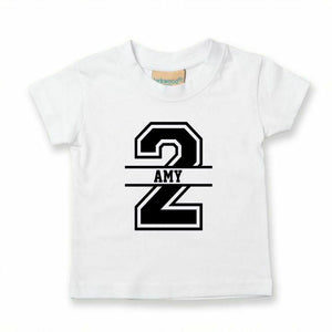 2nd Birthday Personalised Kids T-Shirt - Red Leader Clothing
