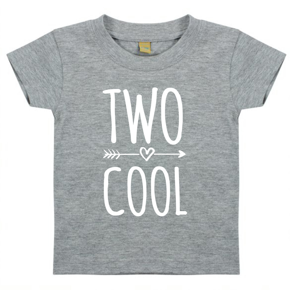 Two Cool Unisex Kids T-shirt Birthday 2nd Birthday Gift Party Child Sibling Celebration Present T Shirt 2 Year Old Second Birthday - Red Leader Clothing