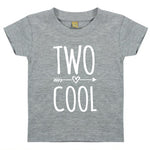 Load image into Gallery viewer, Two Cool Unisex Kids T-shirt Birthday 2nd Birthday Gift Party Child Sibling Celebration Present T Shirt 2 Year Old Second Birthday - Red Leader Clothing
