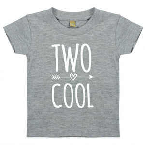 Two Cool Unisex Kids T-shirt Birthday 2nd Birthday Gift Party Child Sibling Celebration Present T Shirt 2 Year Old Second Birthday - Red Leader Clothing