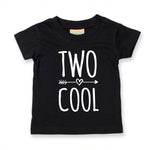 Load image into Gallery viewer, Two Cool Unisex Kids T-shirt Birthday 2nd Birthday Gift Party Child Sibling Celebration Present T Shirt 2 Year Old Second Birthday - Red Leader Clothing
