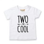Load image into Gallery viewer, Two Cool Unisex Kids T-shirt Birthday 2nd Birthday Gift Party Child Sibling Celebration Present T Shirt 2 Year Old Second Birthday - Red Leader Clothing
