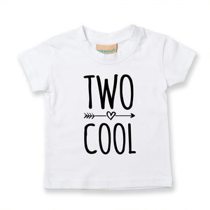 Two Cool Unisex Kids T-shirt Birthday 2nd Birthday Gift Party Child Sibling Celebration Present T Shirt 2 Year Old Second Birthday - Red Leader Clothing