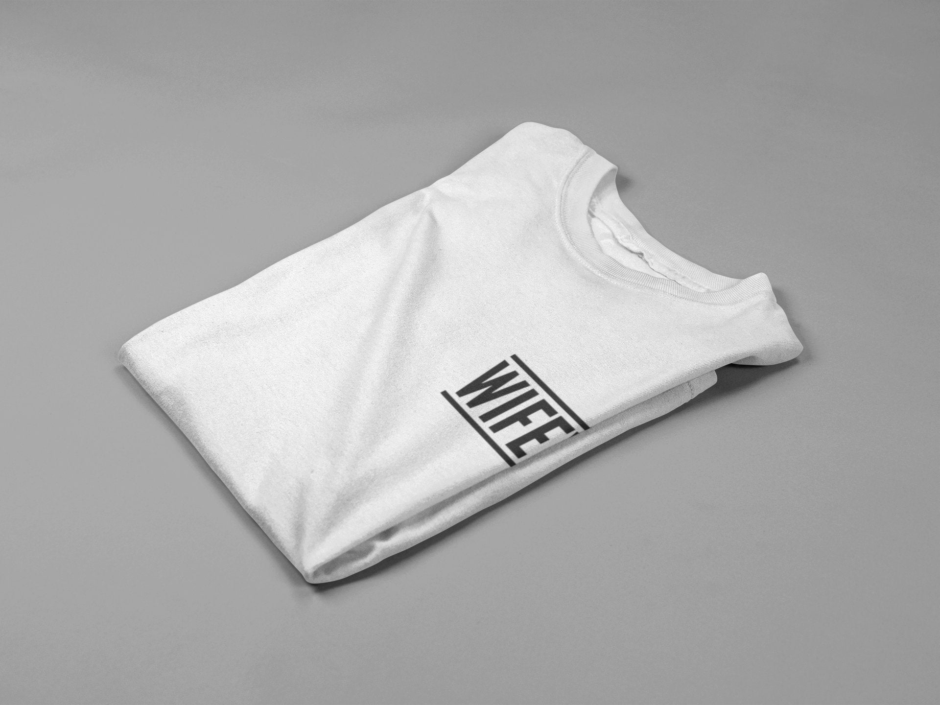 Hubby Wifey Couples T-Shirt Small Design