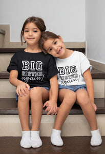 Big Brother Again - Big Sister Again Kids T-Shirt - Red Leader Clothing