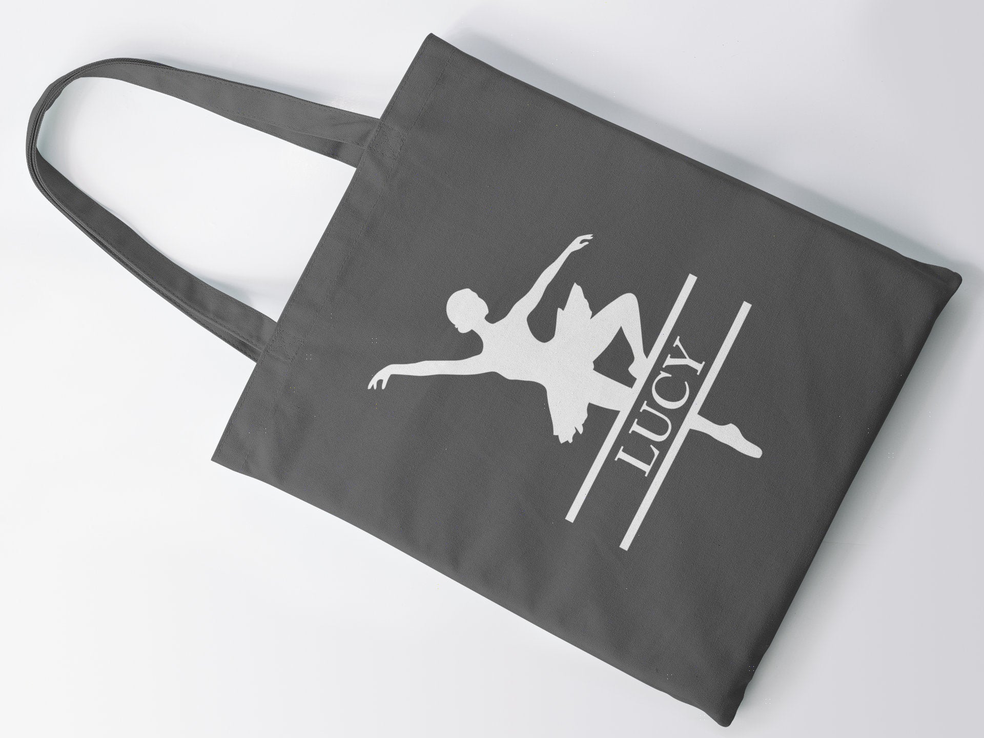 Personalised Ballet Dancer Name Tote Bag