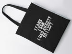 Load image into Gallery viewer, I Came I Saw I Had Anxiety So I Left Lightweight Cotton Tote Bag - Red Leader Clothing
