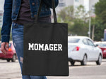 Load image into Gallery viewer, Momager Mum Lightweight Cotton Tote Bag - Red Leader Clothing
