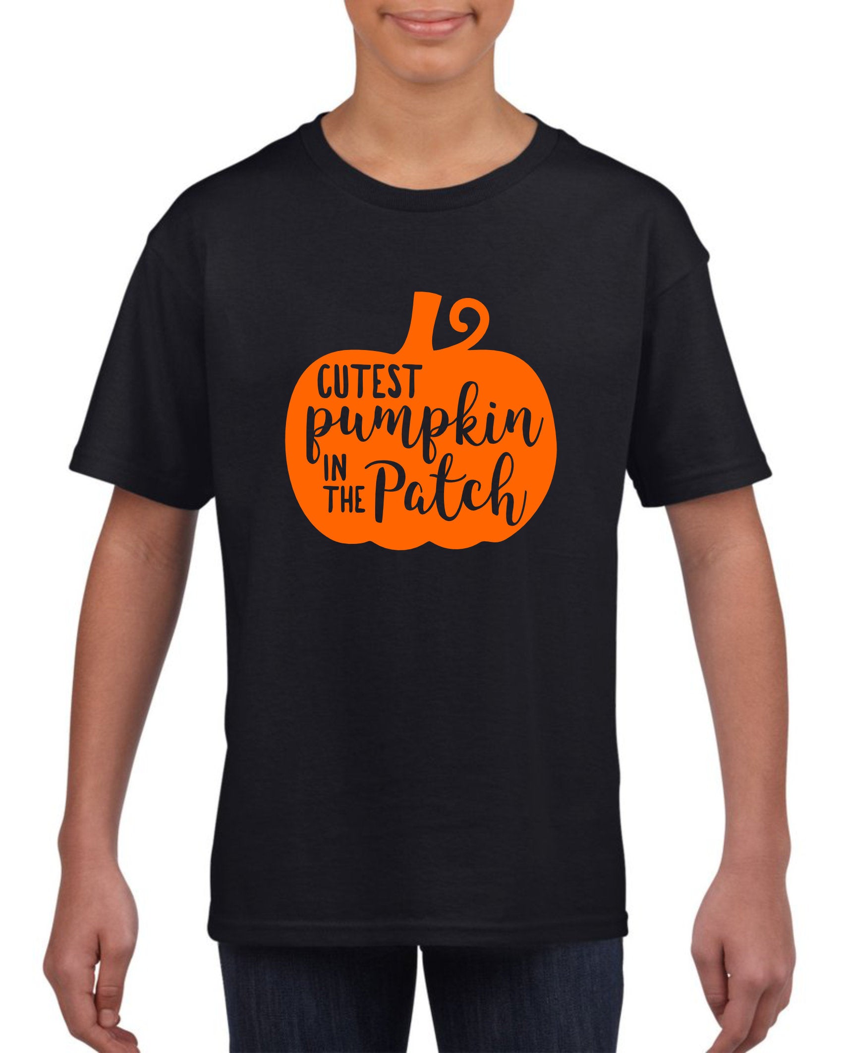 Cutest Pumpkin In The Patch Kids Childs Halloween T-Shirt - Red Leader Clothing