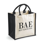 Load image into Gallery viewer, BAE Best Auntie Ever Lunch Shopping Tote Bag - Red Leader Clothing
