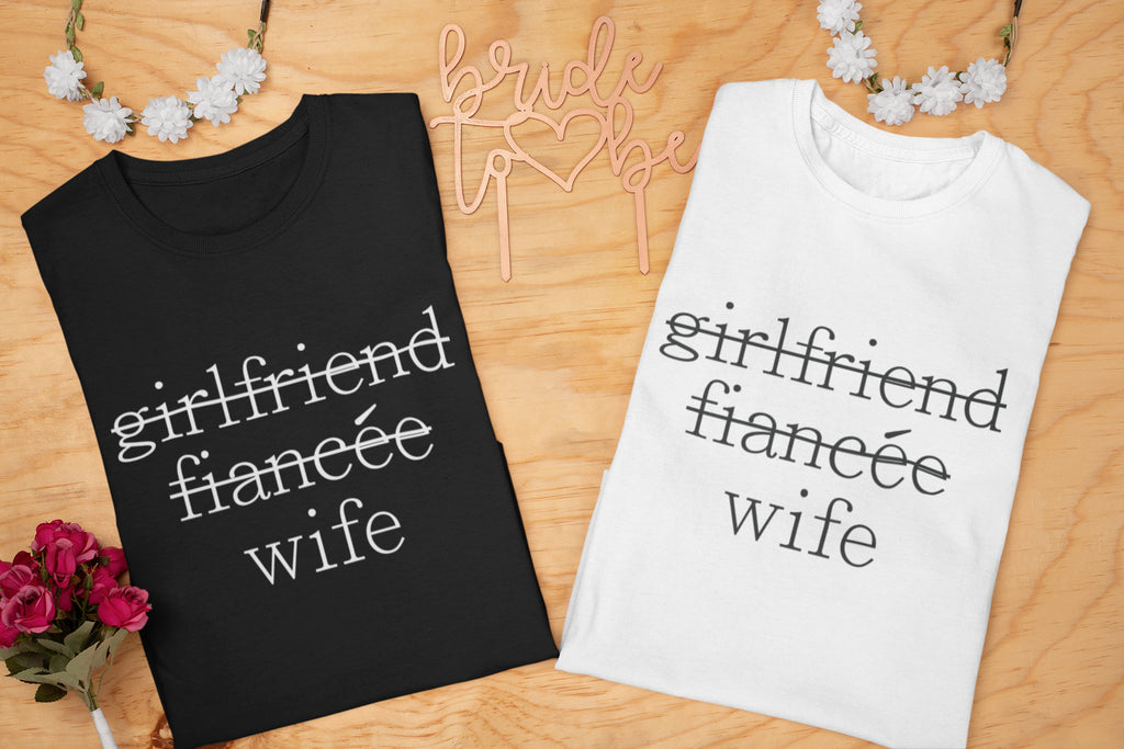 Girlfriend Fiancee Wife Ladies Semi Fitted Tshirt - Red Leader Clothing