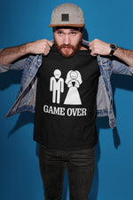 Load image into Gallery viewer, Game Over Just Married Mens T-shirt
