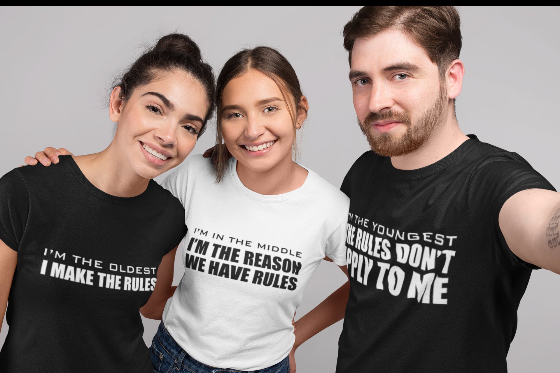 Sibling Rules Adults Novelty T-shirt