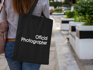 Official Photographer Lightweight Cotton Tote Bag - Red Leader Clothing