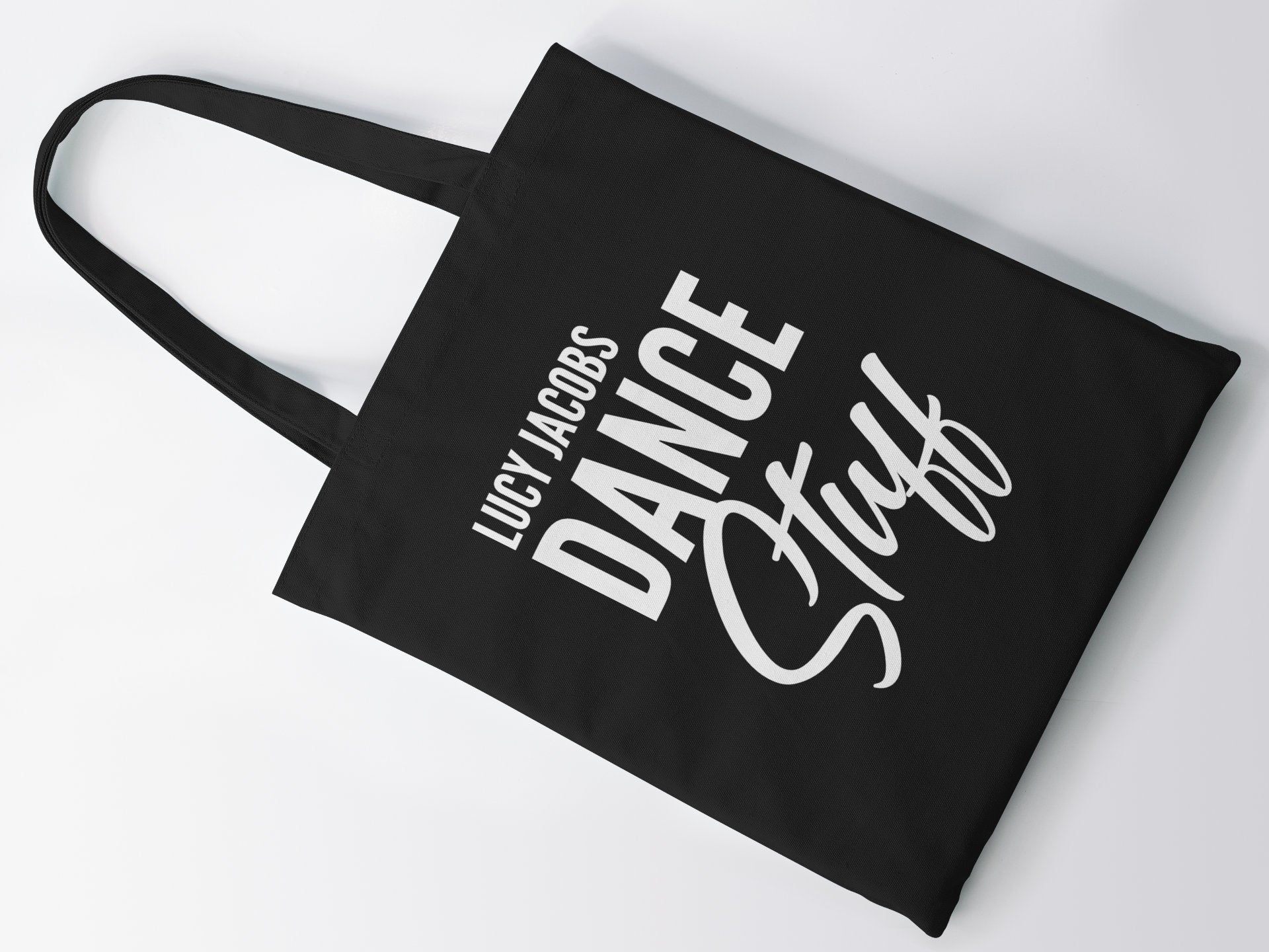 Personalised Name Dance Stuff Lightweight Cotton Tote Bag - Red Leader Clothing