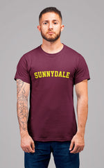 Load image into Gallery viewer, Sunnydale Maroon Adult Mens Ladies Unisex Crew Neck T-Shirt
