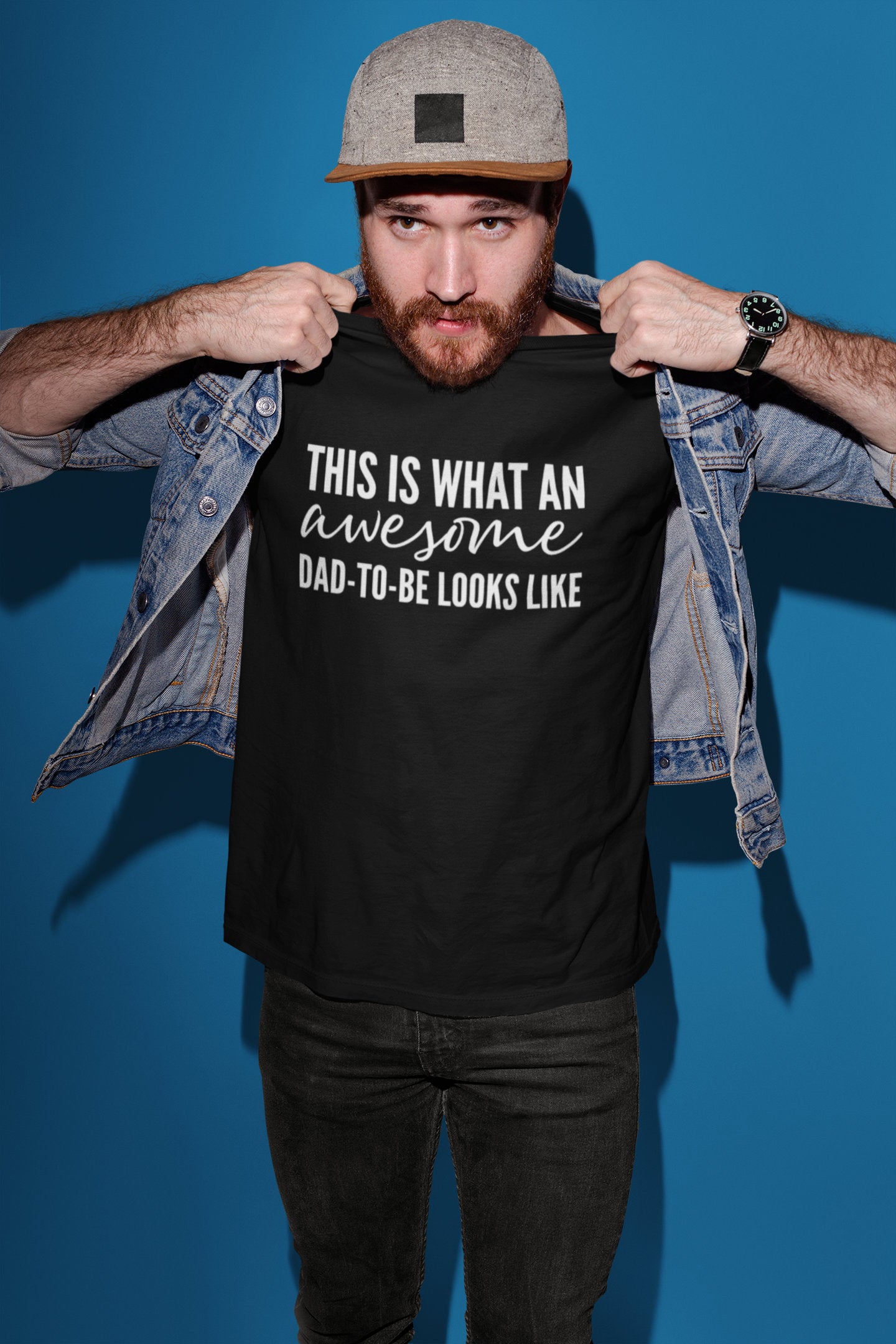 This Is What An Awesome DAD-TO-BE Looks Like - Mens/Adults T-shirt