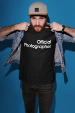 Load image into Gallery viewer, Official Photographer Mens Adult Unisex T-shirt
