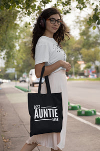 Best Auntie Ever Lightweight Tote Bag - Red Leader Clothing