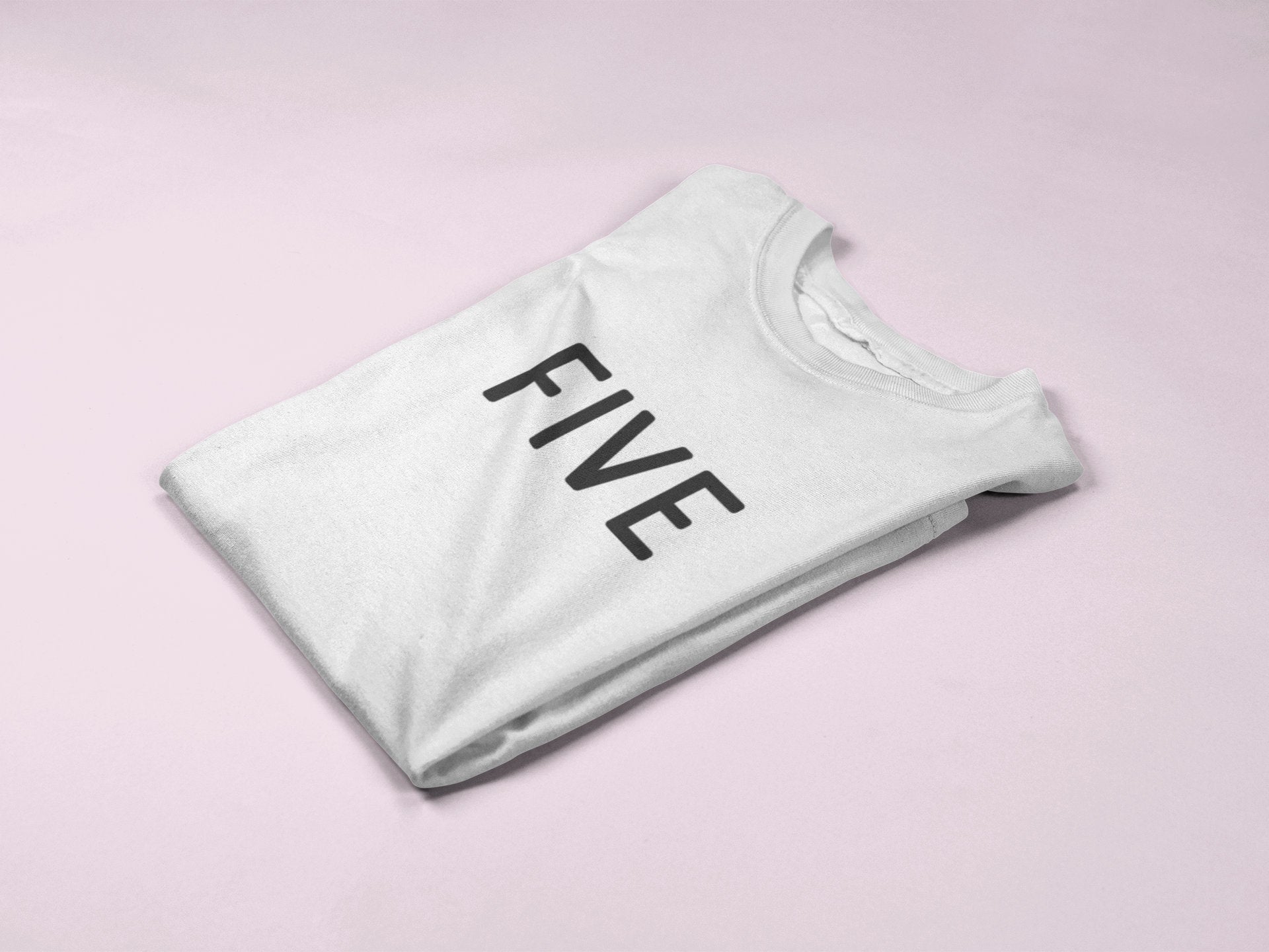 Five 5th Birthday Kids T-shirt - Red Leader Clothing